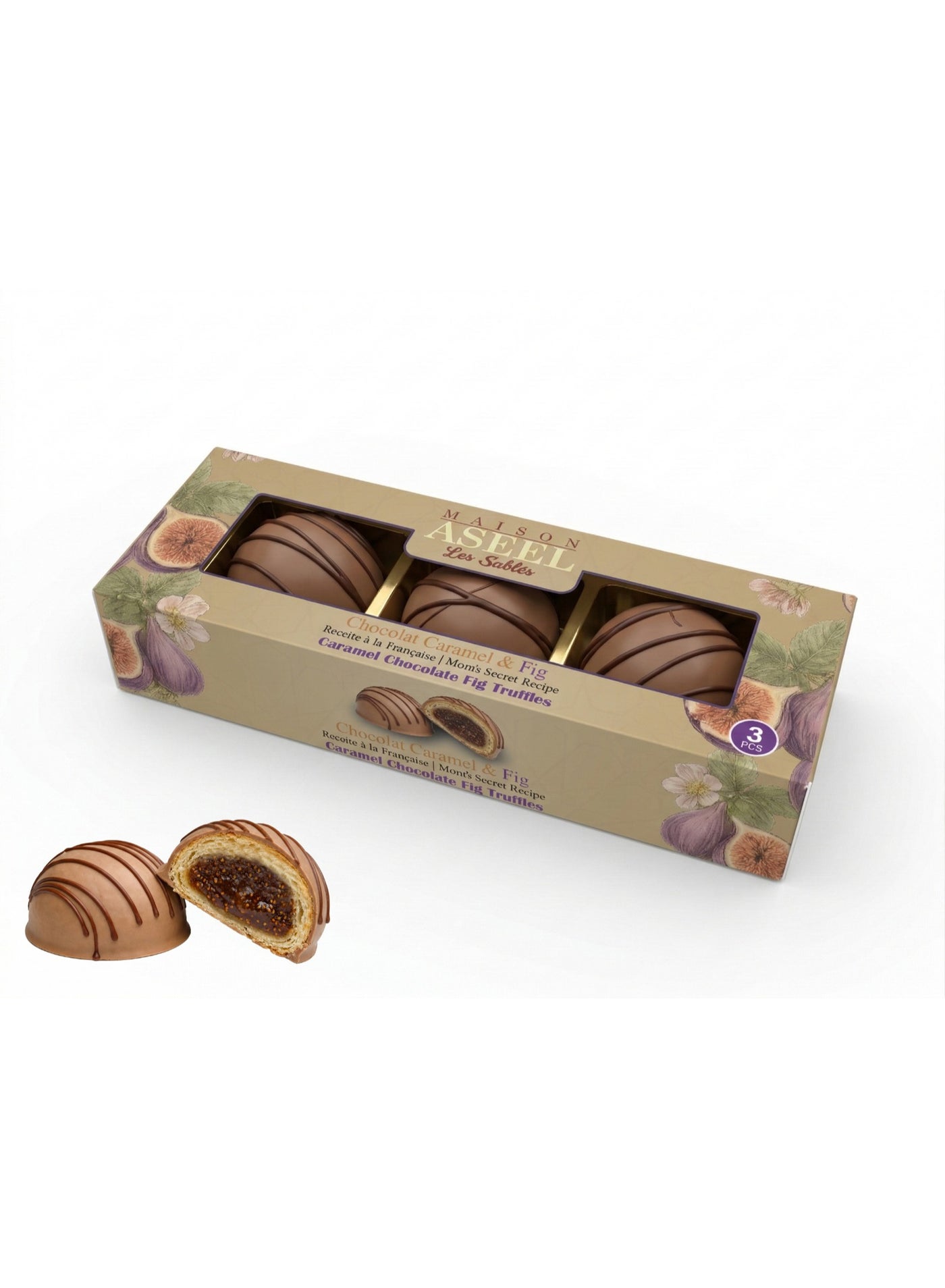 Le Damas MAISON ASEEL Les Sables, Caramel Chocolate & Fig - Mini