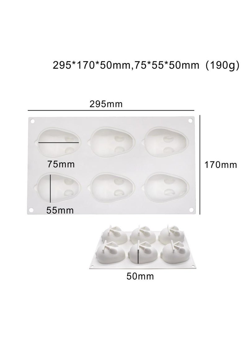 general Rabbit Shape Silicone Cake Mold White - Image 2