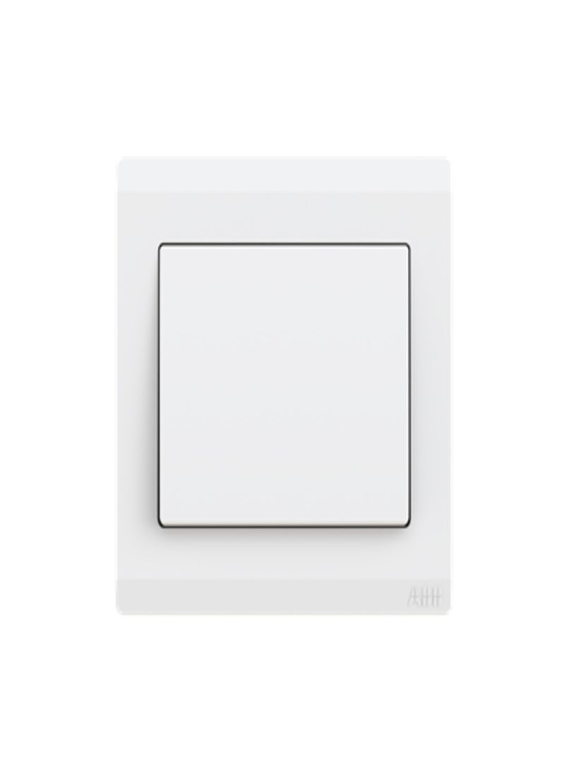 ABB BL430,1Gang 1Way 10A Push Switch, white color