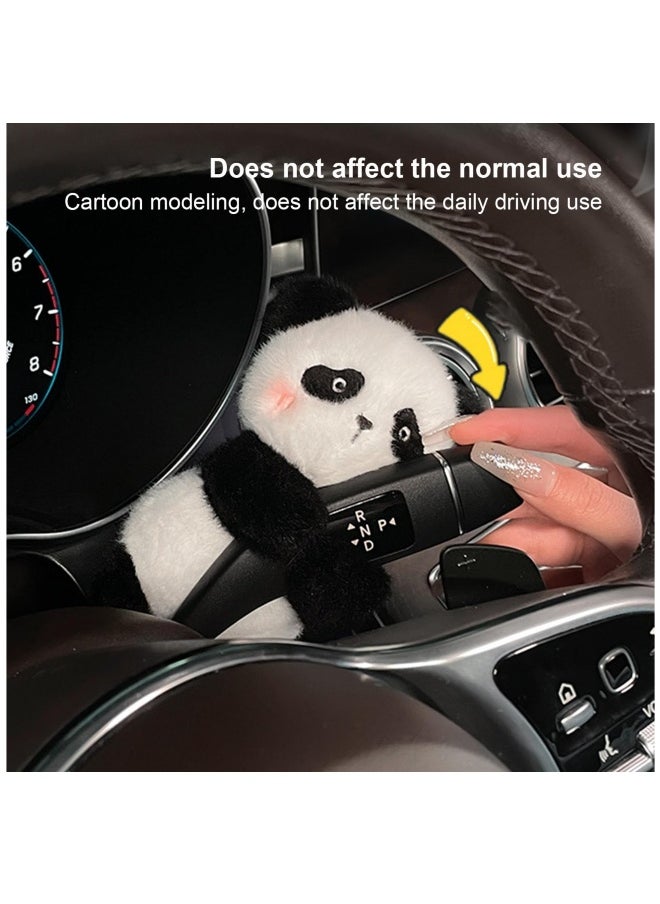 Generic Cute Bunny and Panda Car Ornaments for Women and Girls, Decorative Wiper Shift Handle Accessories, Perfect Gift for Auto Interior  - Image 3