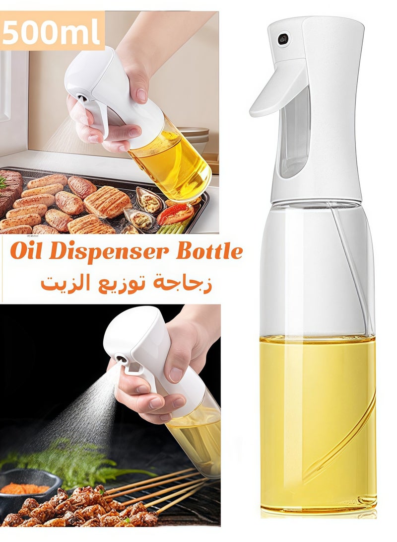 Olive oil sprayer for cooking 500 ml, olive oil spray bottle, can spray continuously and control the amount, suitable for kitchen cooking tools suitable for air fryer, barbecue, salad, baking  - Image 1