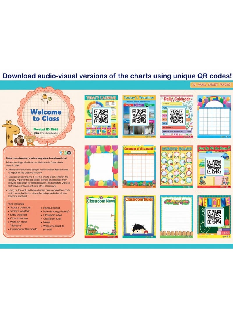 Educational Welcome Boards for Classroom – Student and Teacher Introductory Cards  - Image 2