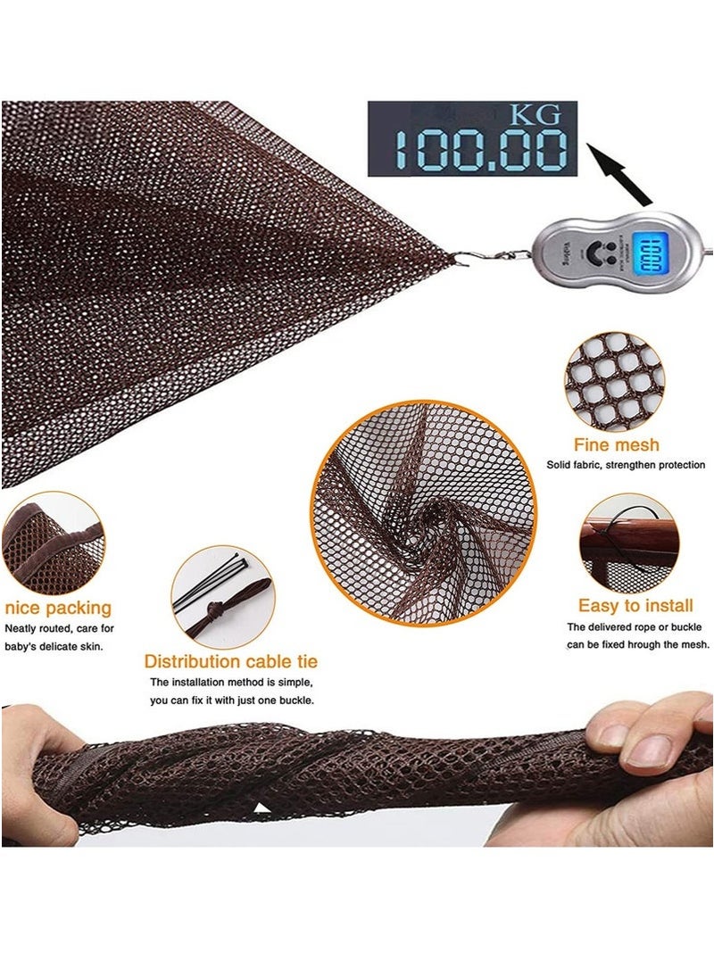 Generic Banister Guard Durable Child Baby Proofing Stairs Rail Safety Net Outdoor Balcony and Indoor Railing Protective Mesh （Upgraded version）  - Image 5