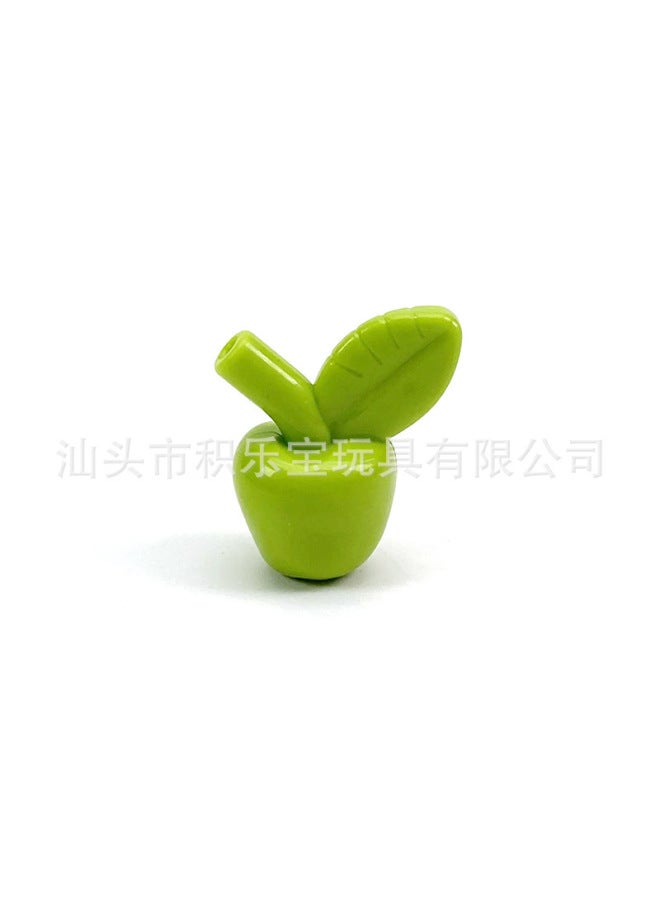 Moc Radish Food Fruit Wooden Frame Bread Small Particle Building Blocks Handheld Banana Pineapple Plastic Toy Spare Parts - Image 1