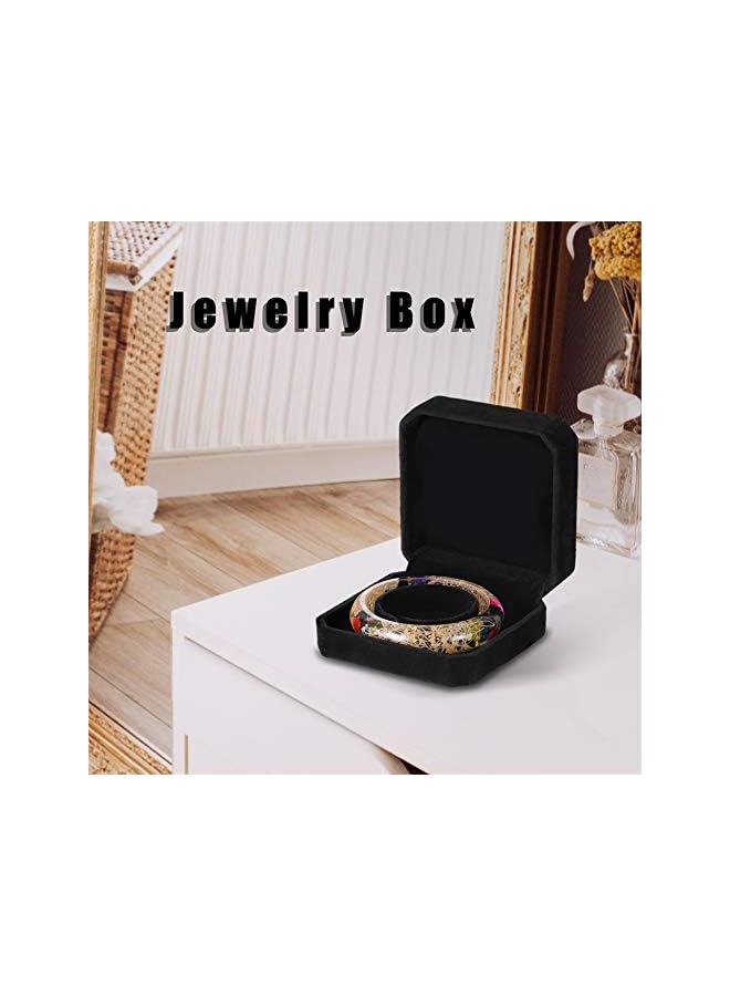 The Bros Joy.Box 2 Pack Black Velvet Bracelet Gift Box Jewelry Display - Image 4