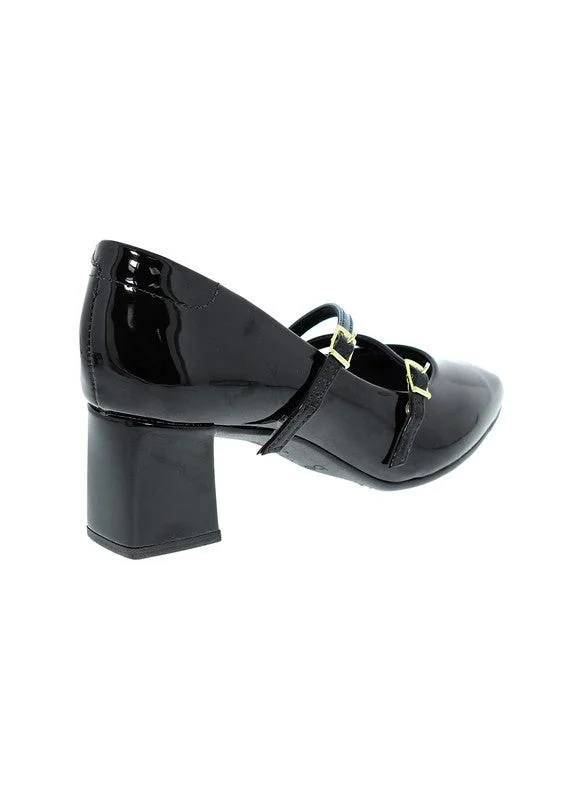 Beira Rio Ladies Mid Heel Shoes Black | Made In Brazil