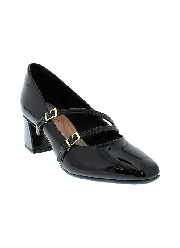 Beira Rio BLACK Beira Rio Ladies Mid Heel Shoes Black | Made In Brazil for Women | Best Price UAE