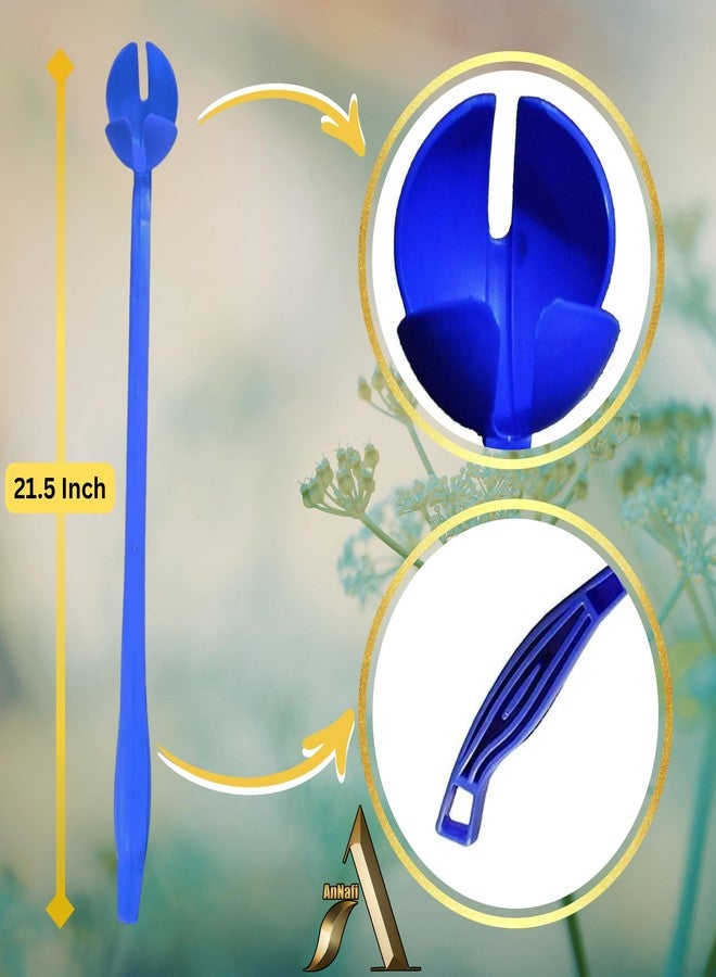 AnNafi Speed Arm Ball Thrower - Cricket Practice & Fetch Fold Launcher Set (with Tennis Ball, Blue) - Image 3