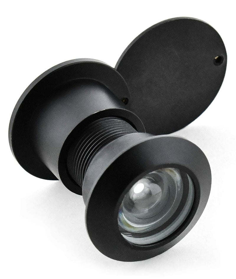 Earl Diamond - Solid Brass Door Viewer Peephole, 220-Degree Security Peephole with Heavy Duty Rotating Privacy Cover for 1-21/32" to 2-1/8" Doors for Home Office Hotel - Modern Black Finish - Image 3