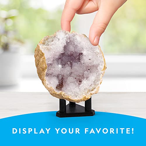 Blue Marble National Geographic Break Open 5 Jumbo Geodes - Earth Science Kit with 5 Premium, Extra-Large Geodes with Crystals, Goggles & Display Stands, Science Gifts, Fun Stuff for Kids (Amazon Exclusive) - Image 5