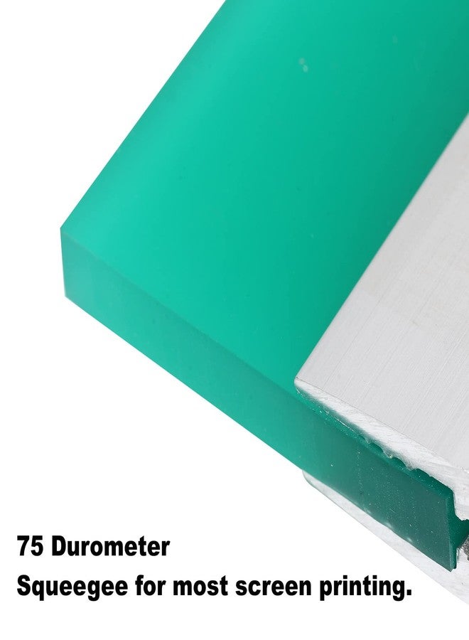 Ruimou 10 Inch Screen Printing Ink Squeegee with Aluminum Handle, 75 Durometer, Flat Squeegee for DIY Hand Printing, Flat Patterns - Image 3