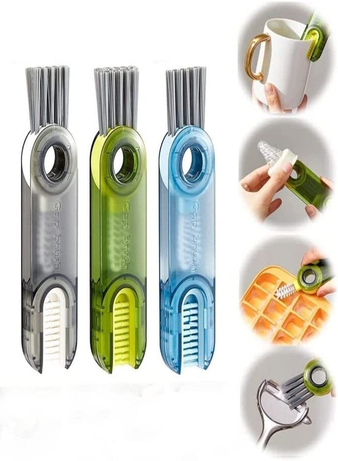 AVMPHD 3 in 1 Multifunctional Cleaning Brush, Cup Lid Cleaning Brush Set, Bottle Cleaning Brushes, Water Bottle Cleaner Brush, Multi-Functional Cleaning Brush - Image 1