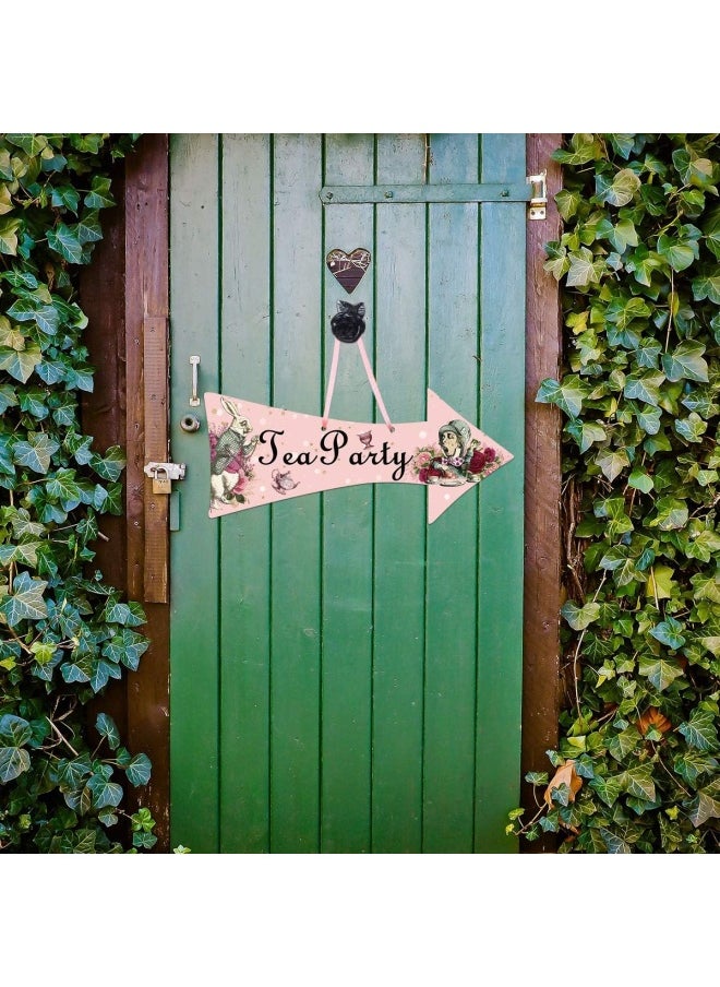 ceiba tree - Truly Alice Arrow Hanging Signs Cutouts For Tea Party Decoration 10 Pieces - Image 1