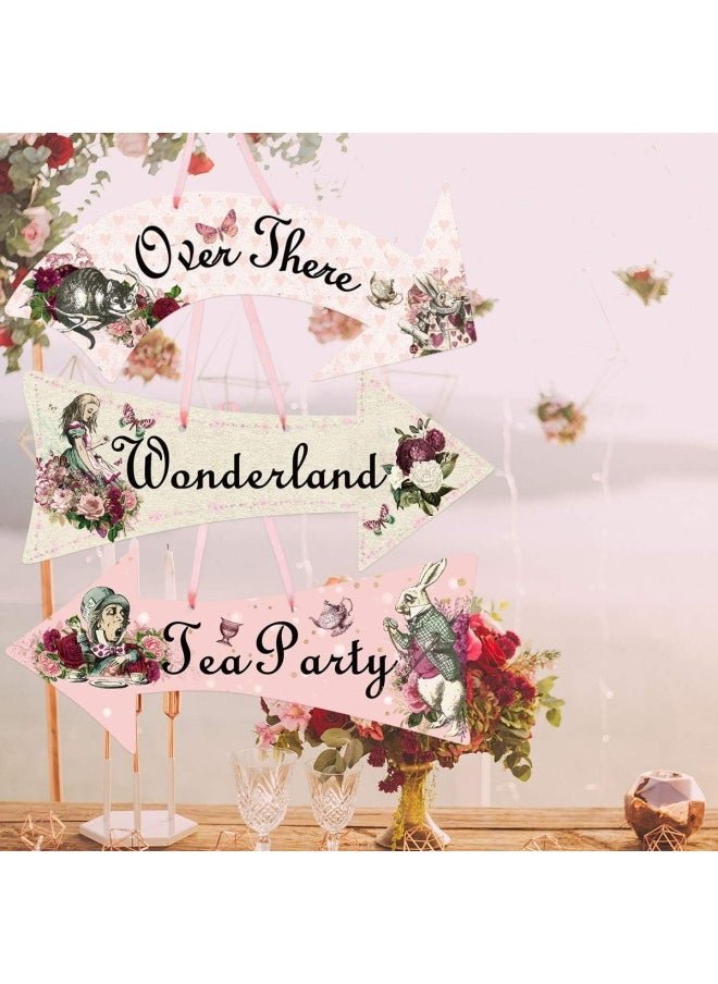 ceiba tree - Truly Alice Arrow Hanging Signs Cutouts For Tea Party Decoration 10 Pieces - Image 1