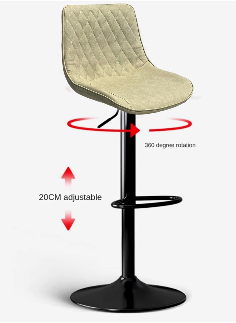 Living - SET OF 2 Modern Adjustable Counter Height Barstools - Image 1