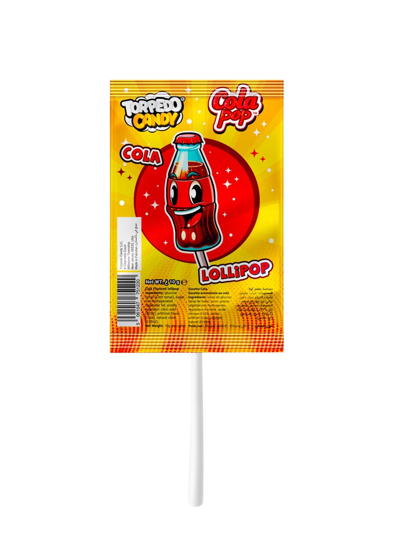 Torpedo Cola Bottle Lollipop 100g - Image 2