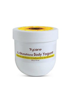 Trycone زبادي الجسم لتبييض البشرة بالجلوتاثيون وفيتامين سي مع فيتامين سي وزيت عباد الشمس مع عامل حماية من الشمس 15 200 جرام  - Image 2