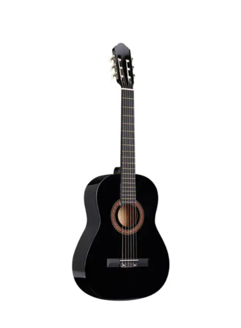 Megarya 38” Classical Guitar with Nylon Strings Guitar with Truss Rod for Beginner Professional Acoustic with Bag, Strap, Capo, Picks, Strings, Tuner, A Frame(Black) - Image 2