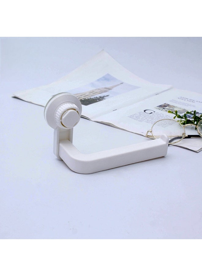 2pcs Durable Roll Toilet Paper Holder Wall Mounted Roll Tissue Box Bathroom Storage Suction Cup Creative Tissue Hook - Image 4