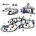 Wdmiya Train Sets for Boys 47 104 Pcs Battery Operated Train Set with TracksMagnetic Connection Compatible with Thomas Brio Chuggington Gifts for 3 4 5 6 Years Old City Blue 104 Pcs - Image 4