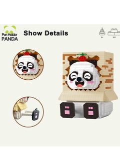 Excefore 3D Panda Animal Building Set, Cute Panda Pen Holder and Mobile Phone Holder Building Block Toy for Kids and Adults, Creative Mini Building Kit for Home Decor, Children's Creative Gifts(901PCS Bricks)  - Image 3