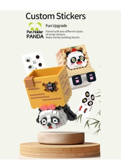 Excefore 3D Panda Animal Building Set, Cute Panda Pen Holder and Mobile Phone Holder Building Block Toy for Kids and Adults, Creative Mini Building Kit for Home Decor, Children's Creative Gifts(901PCS Bricks)  - Image 4