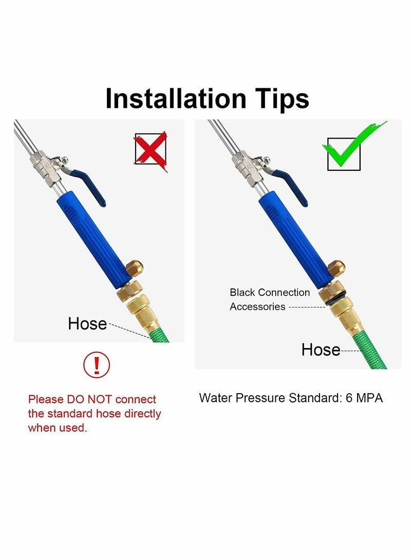 Excefore High Pressure Washer Kit Car Accessories18 Inch Car Pressure Washer Wand with 1 Extra Inch Extension Wand, 2 Hose Nozzles for Car Washing, Garden Cleaning, Outdoor Window Washing - Image 2