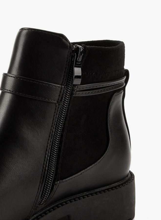 Flora Bella By Shoexpress Women Buckle Detail Ankle Boots - Image 5