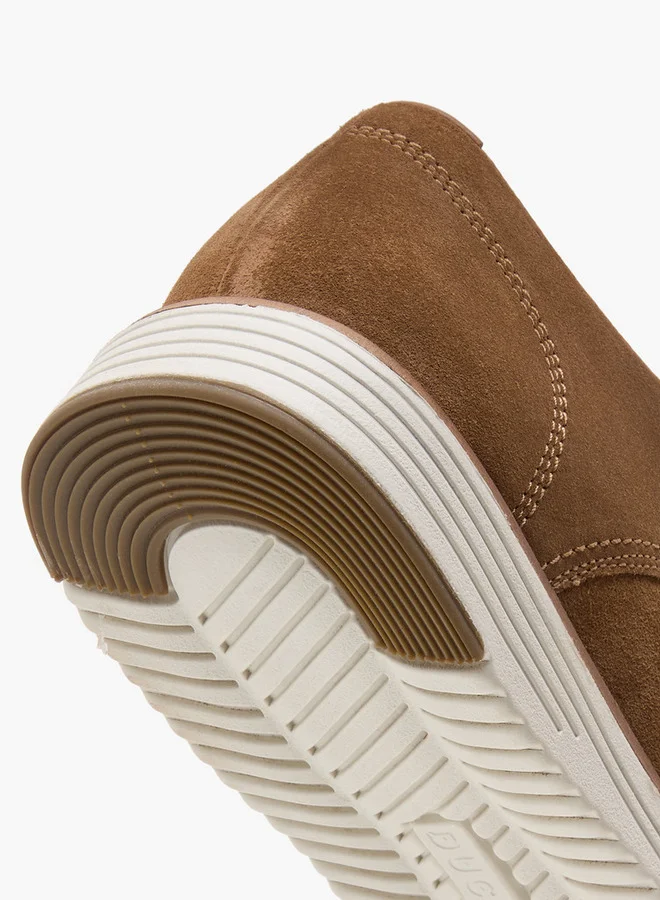 DUCHINI Men's Suede Derby Shoes with Lace-Up Closure