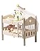 ROBUD Baby Doll Crib Wooden Baby Doll Beds for 20 Inch Dolls Green Baby Doll Bunk Beds with Tulle American Girl Doll Bed for Gifts WRP11 - Image 2