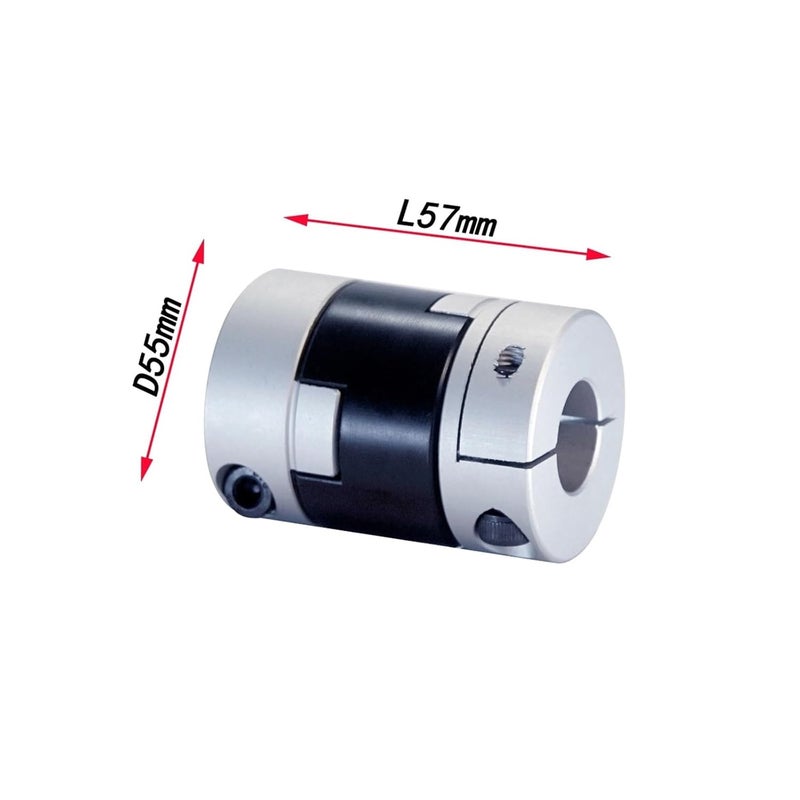 Slider Coupling D55L57 High Torque Low Inertia Screw Type Slider Coupling for Motor Connector CNC Drive Shaft Joyful(14X24) - Image 2