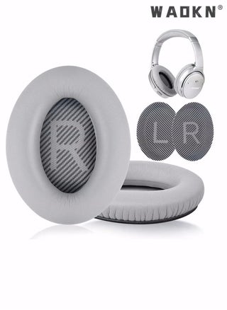 مجموعة وسائد أذن بديلة من Bose، وسائد أذن بديلة احترافية لسماعات QC35، QC35ii، وسادات أذن مع جلد أكثر نعومة، إسفنج عازل للضوضاء، سُمك إضافي (رمادي) - pzsku/Z346B25821E8DDFAC58F3Z/45/_/1706672062/21050e89-ba2d-4347-b0a9-0de8633f3484