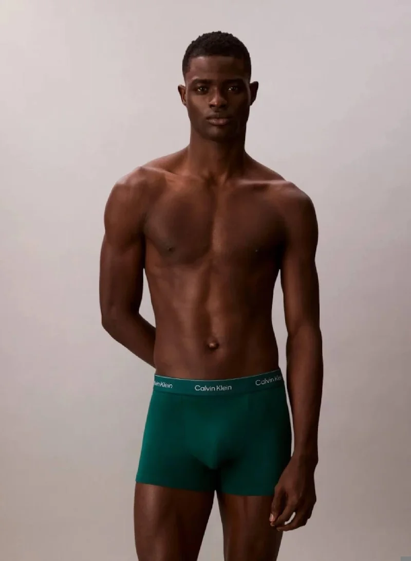 Calvin Klein 3 Pack Relaxed Dart Trunks - Icon Cotton Stretch