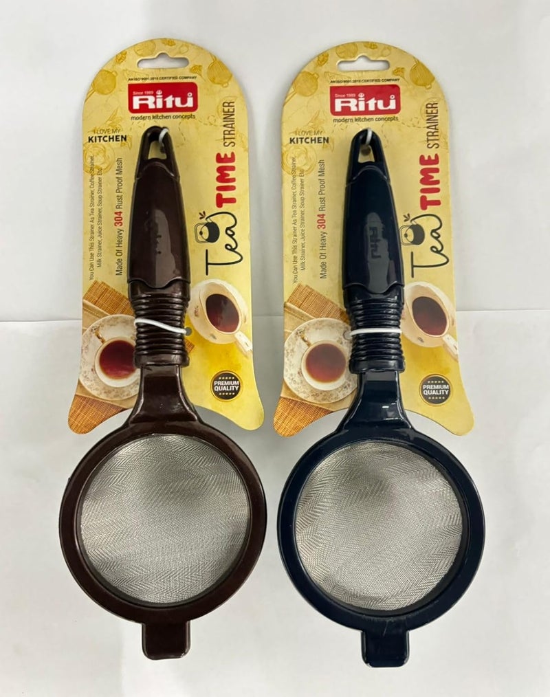 Ritu J-369 Tea Time Strainer/Chai Chhalni/Coffee Strainer/Juice and Oil Filter-Big Regular - Image 2
