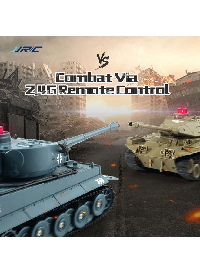 OBEST OBEST Remote Control Tank Toy, 1/30 Scale Tank Model, Programmable RC Tanks with Realistic Sounds, M41A3 American Army Battle Tank, RC Military All Terrain Off-Road Vehicles, Army Toys for Boys 8-12  - Image 2