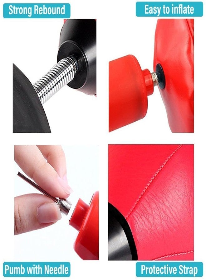 RECRISRA Free Standing Desktop Punching Bag Stress Buster Relief with Stand Boxing Punch Ball with Suction Cup to Reflex Strain and Tension Toy's for Boy's - Image 4