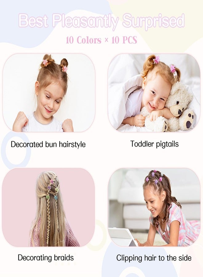 Shidara 100 PCS Mini Flower Hair Claw Clips Set for Women and Girls | Matte Small Hair Accessories | Mini Claw Clips, Cute Jaw Clip Hairpins Barrettes and Tiny Non-Slip Clamps (Colorful) - Image 4