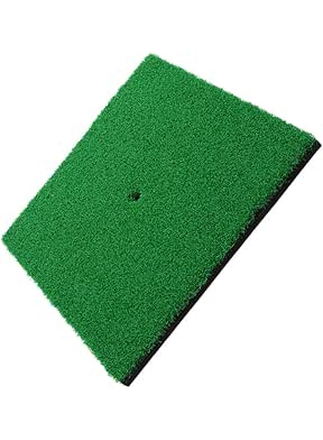 Toyvian Golf Practice Mat Hitting Pad 30x30cm Simulation Nylon Turf Green For Swing Training - Image 1