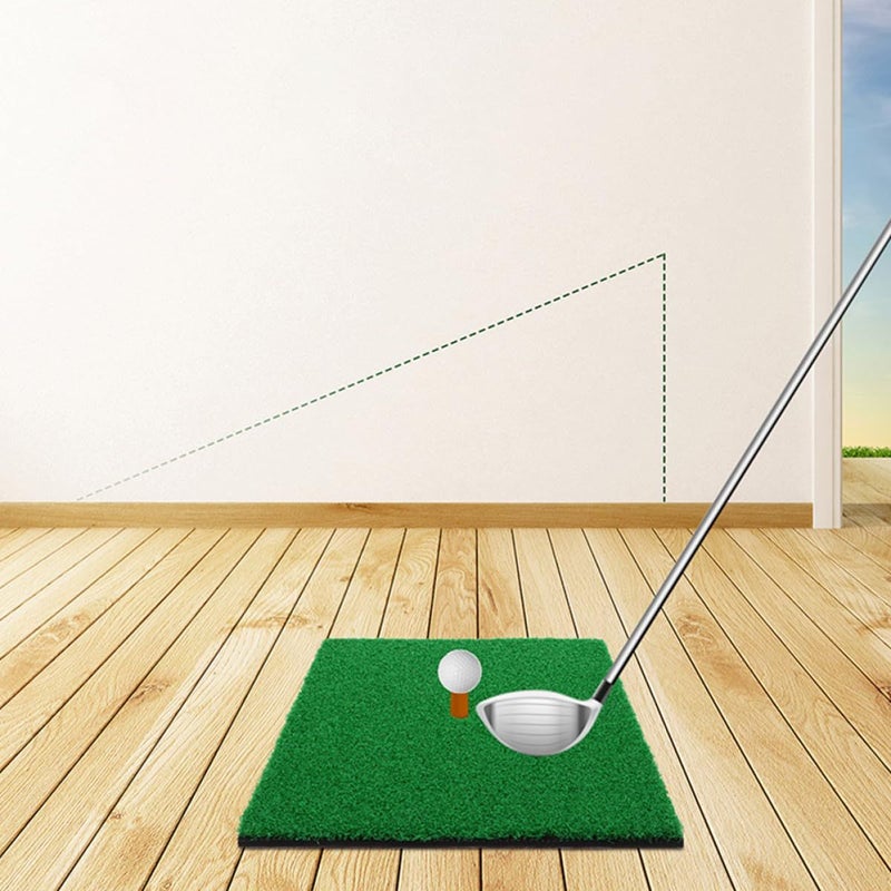 Toyvian Golf Practice Mat Hitting Pad 30x30cm Simulation Nylon Turf Green For Swing Training - Image 4