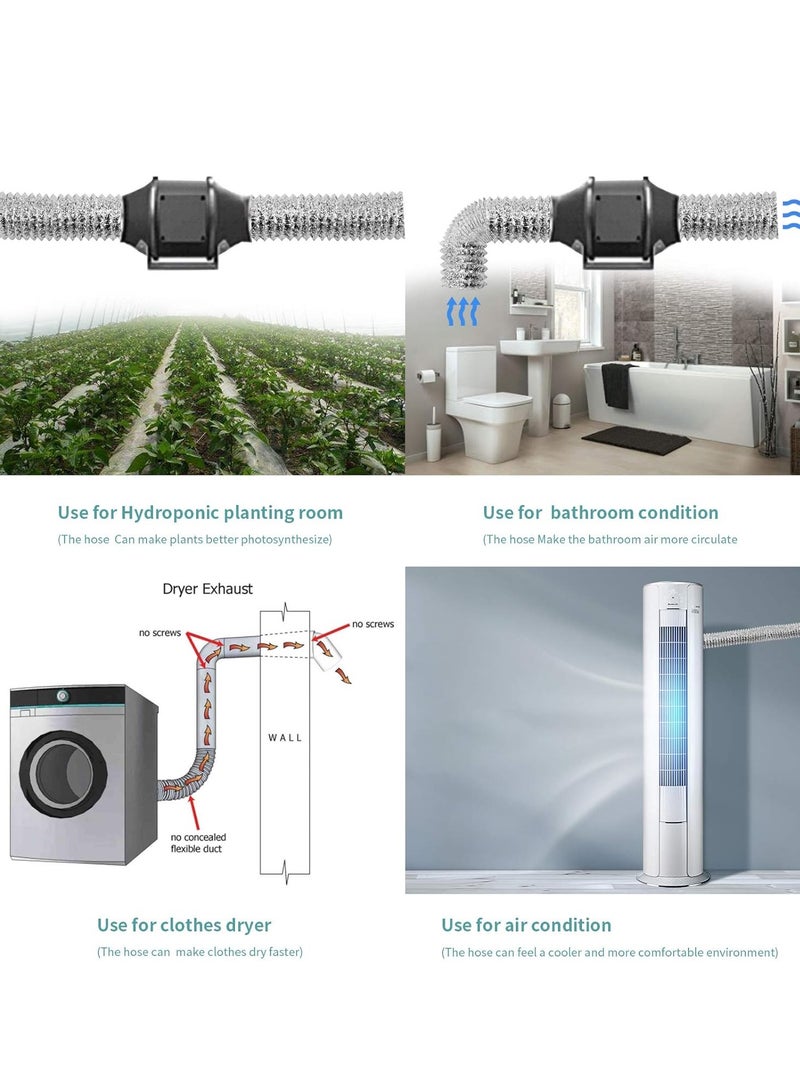 ABBASALI Flexible Duct Non-Insulated 4" - Image 3