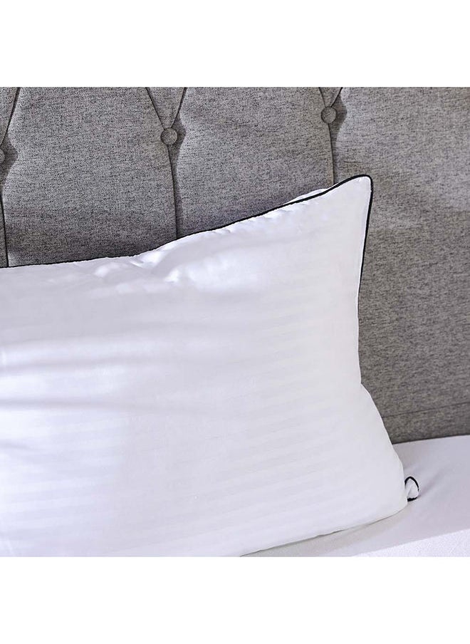 DANUBE HOME Indulgence Pillow 100% Cotton  300 Thread Count Pillow Plush Duvet Inserts Soft Fluffy Cooling Hotel Quality Pillow For Back, Stomach Or Side Sleepers  L 50 X W 75 Cm  White  - Image 3