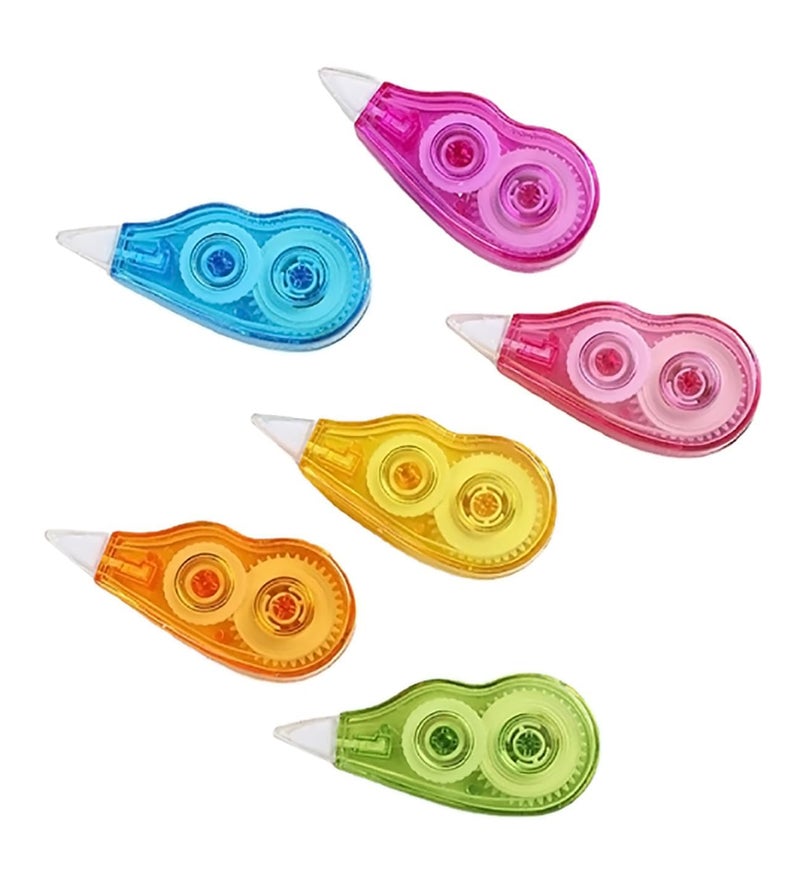 Vichip Vichip Fast Clean Long Lasting Waterproof NonToxic White Correction Tape with Front Cap Correction Pen Stationery Items for School Office Set of 1 Pcs MultiColour  - Image 1
