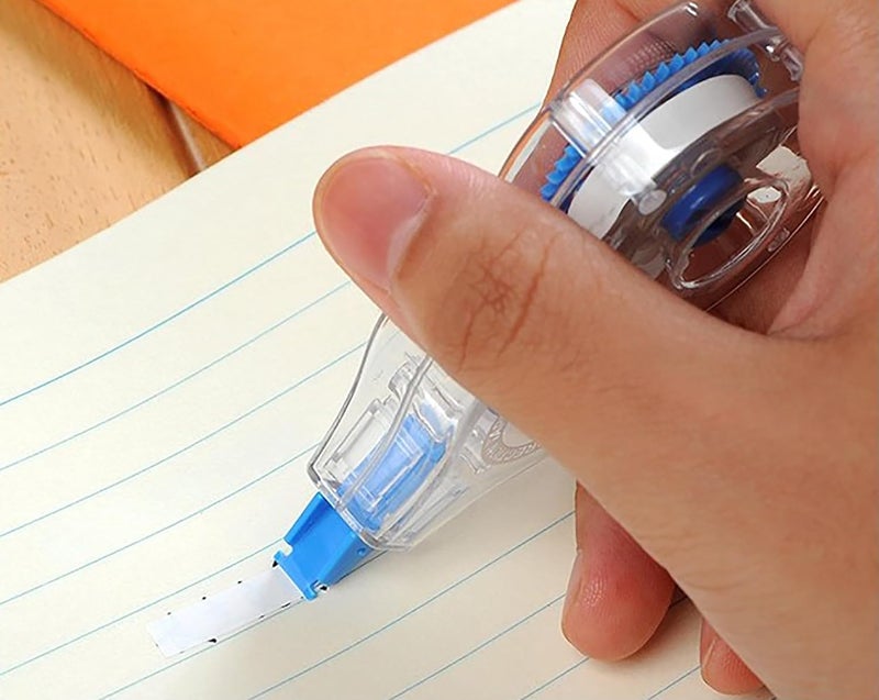 Vichip Vichip Fast Clean Long Lasting Waterproof NonToxic White Correction Tape with Front Cap Correction Pen Stationery Items for School Office Set of 1 Pcs MultiColour  - Image 5