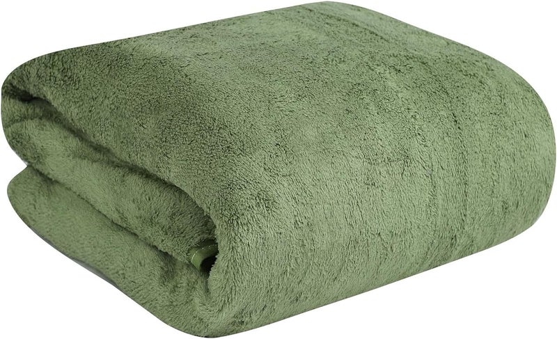 Fezora Microfiber Bath Towel for Men & Women – Large Size 70x140 cm, 400 GSM, Ultra Soft, Quick Dry, Lightweight & Super Absorbent Towel for Bathroom, Gym, Spa, Travel & Swimming (Green) - Image 1