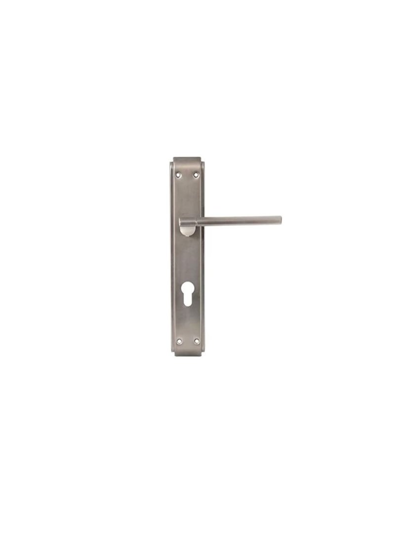 ROBUSTLINE ROBUSTLINE Door Lockset (Handle and Lockbody) | 85MM Centre to Centre | Shining Grey Color - Image 1