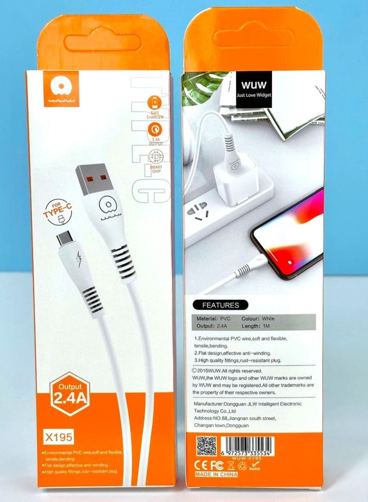 كابل من النوع C بطول 1 متر A إلى سلك بيانات USB C Premium  - Image 1