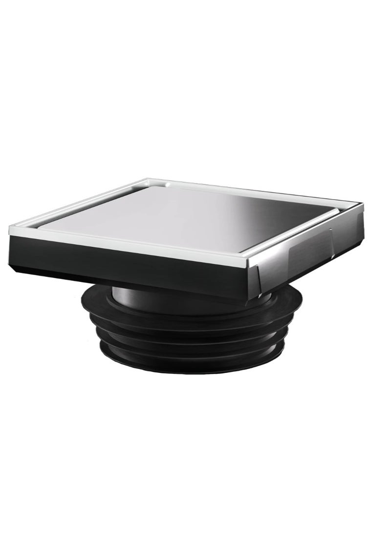 bonomini SS316 Floor Trap 150mm x 150mm – Premium Stainless Steel Drain Cover with Strainer, Rust-Proof & Durable – Heavy-Duty Italian-Made Floor Drain for Bathroom, Kitchen, Balcony & Commercial Use