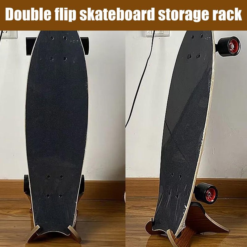Double Kick Skateboard Storage Rack Display Shelf Storage Bag Single/Multiple Land Surfboard Longboard Hanging Bracket - Image 3