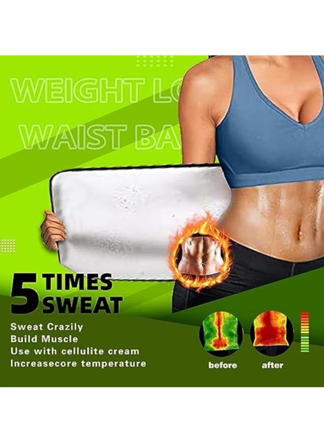 RATSAW - Waist Trainer for Women and Mens Waist Trimmer Belt and Sweat Band Sauna Suit Sweat Workout Belly Band Stomach Shaper for Enhanced Sweating Reduce Belly Fat Waistline Size M - Image 1