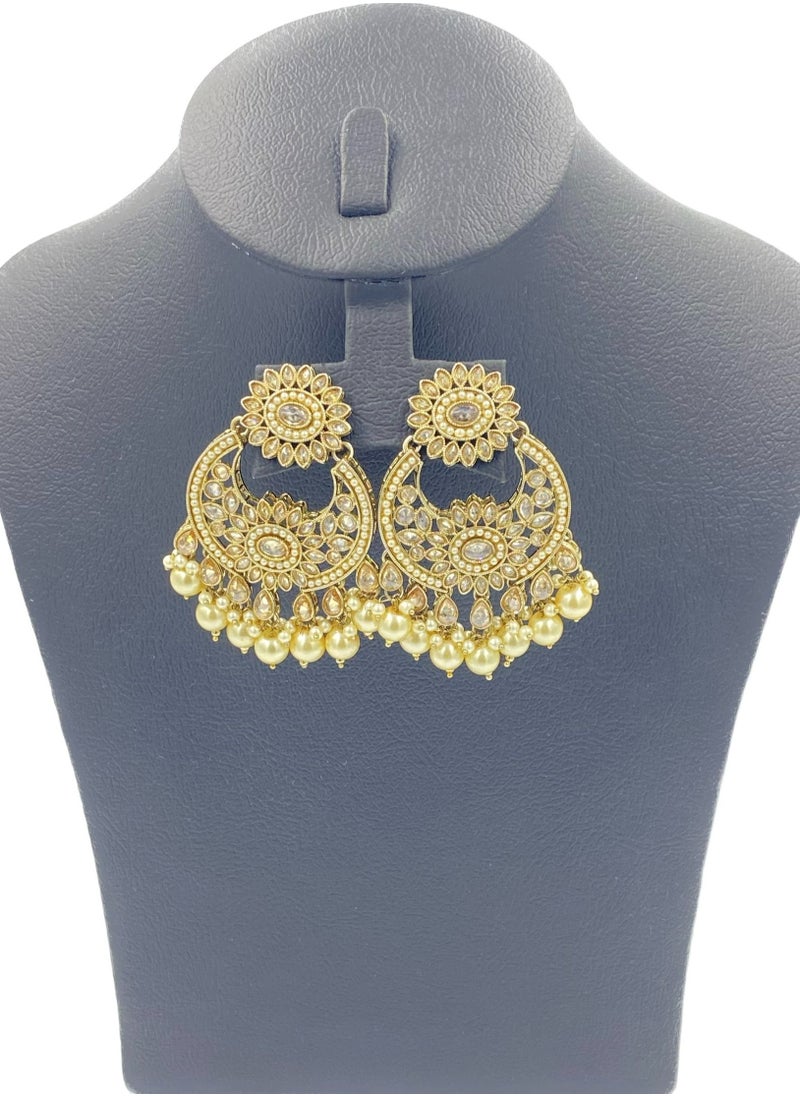 GOHONA - GOHONA Bollywood Style Indian Traditional Jhumka Earring for Women - Image 1